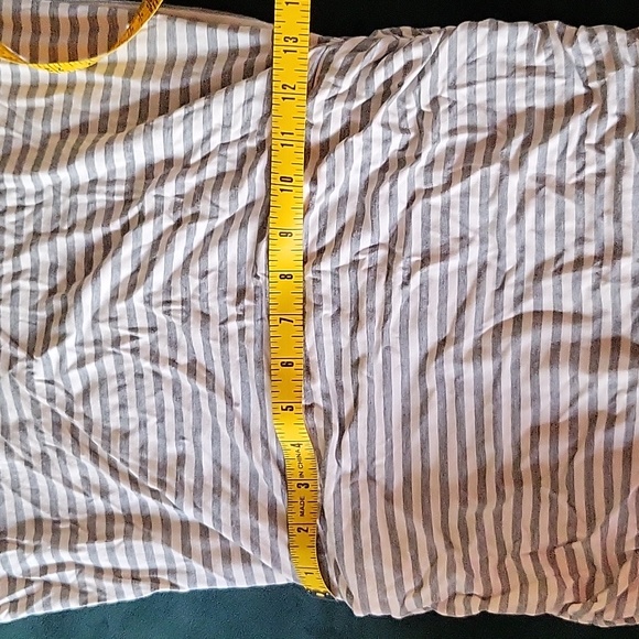 Athleta Topanga Grey Striped Tee Shirt Dress size Small - Picture 2 of 6